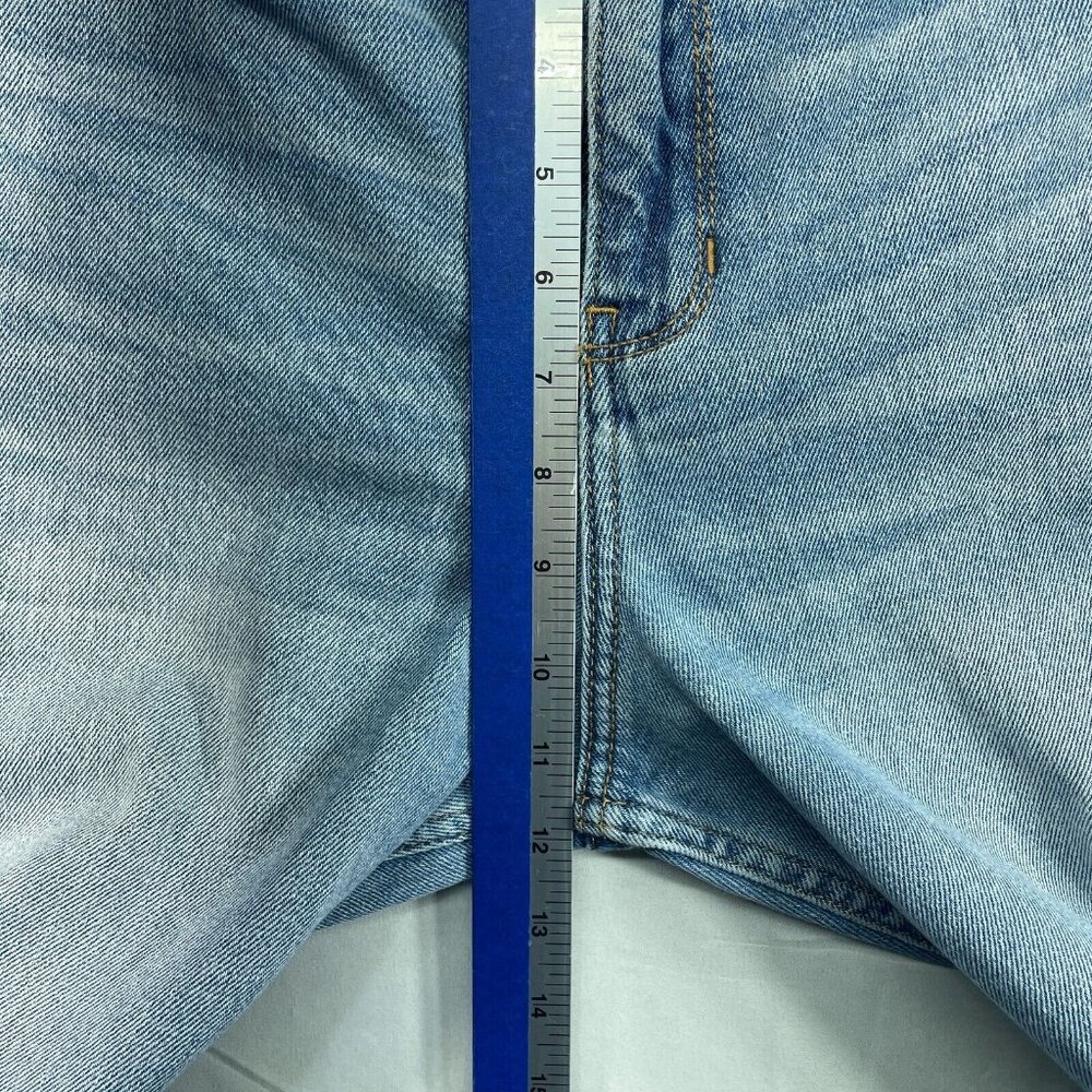 Hollister Jeans Womens size 7 Blue Stretch Denim Ultra High Rise Mom Jean - Picture 7 of 8